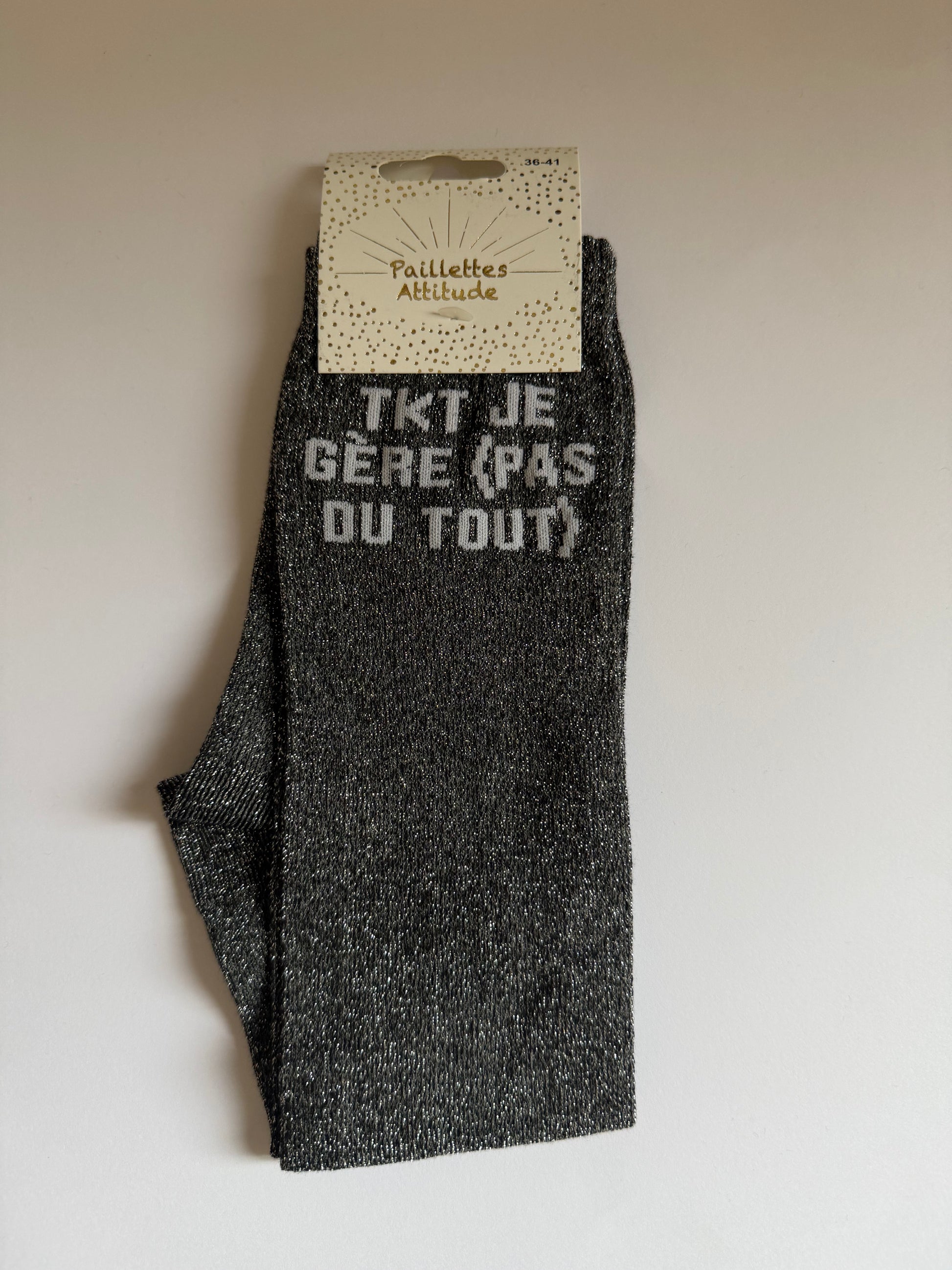 Chaussette pailletée équitation 36-41 TKT je gère (pas du tout)
