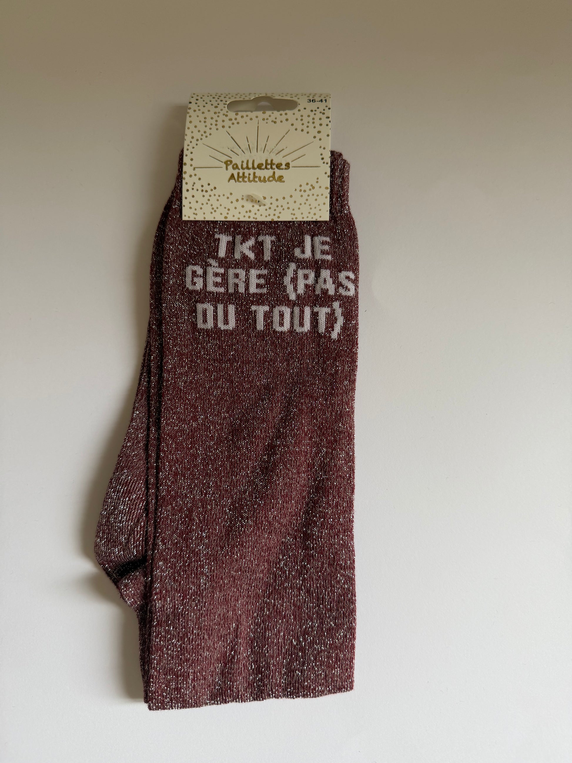 Chaussette pailletée équitation 36-41 TKT je gère (pas du tout)