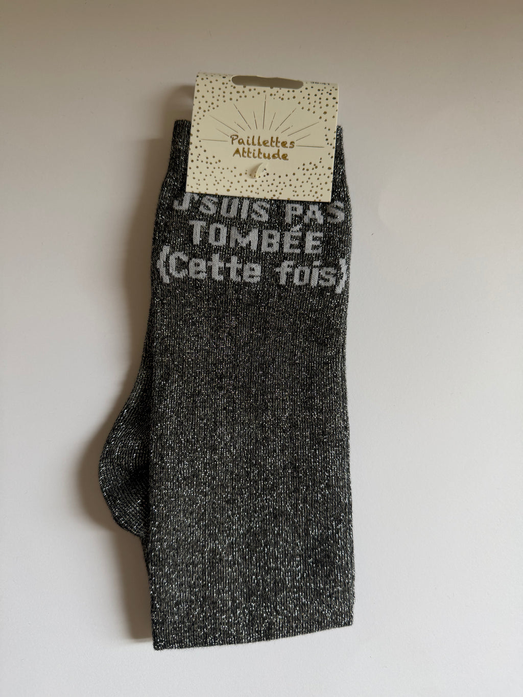 chaussette pailletée equitation 36-41 J’SUIS PAS TOMBÉE (Cette fois)