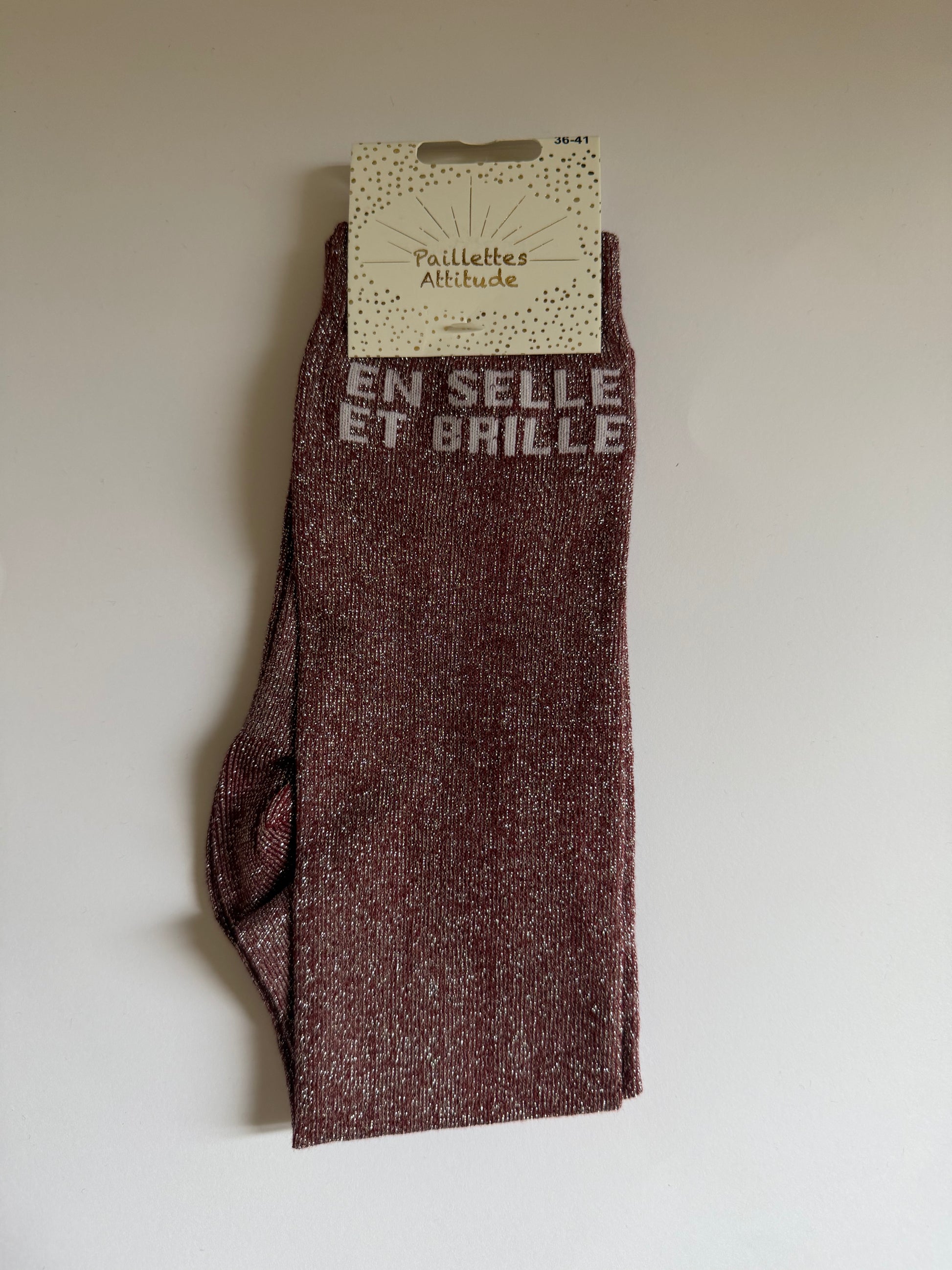 Chaussette pailletée équitation 36-41 EN SELLE ET BRILLE