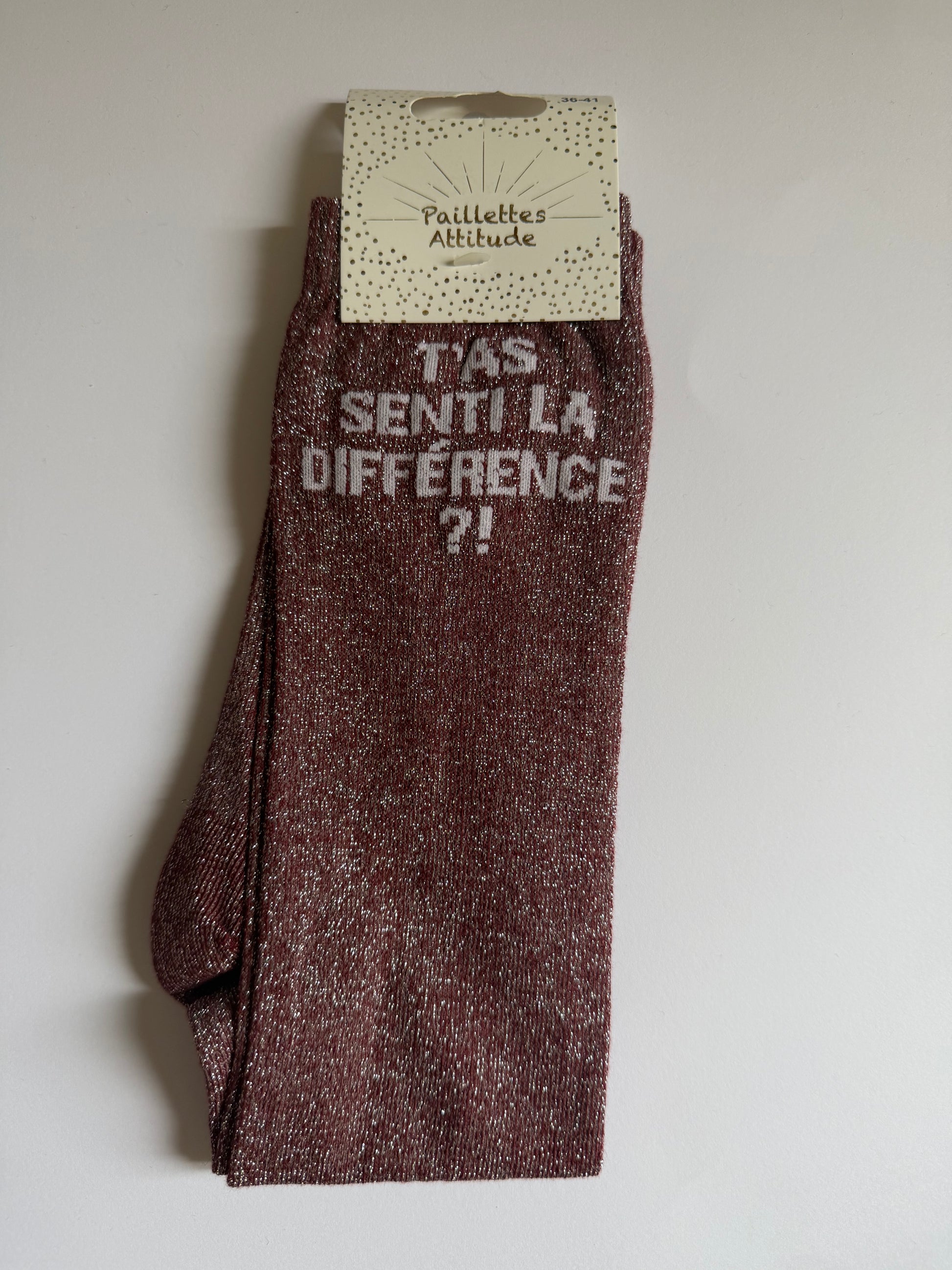 Chaussette pailletée équitation 36-41 T’AS SENTI LA DIFFÉRENCE ?!