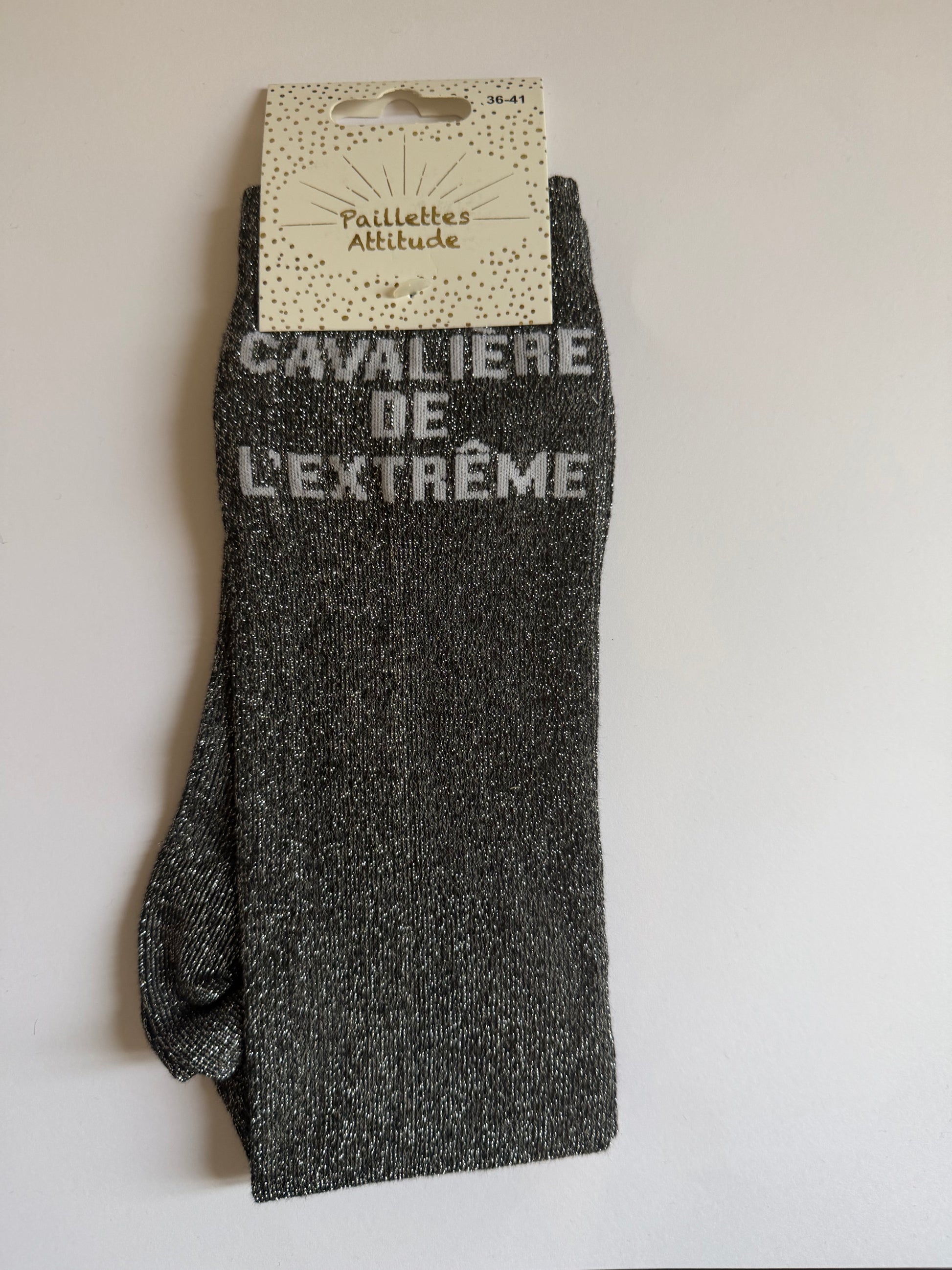 Chaussette pailletée équitation 36-41 CAVALIÈRE DE L’EXTRÊME