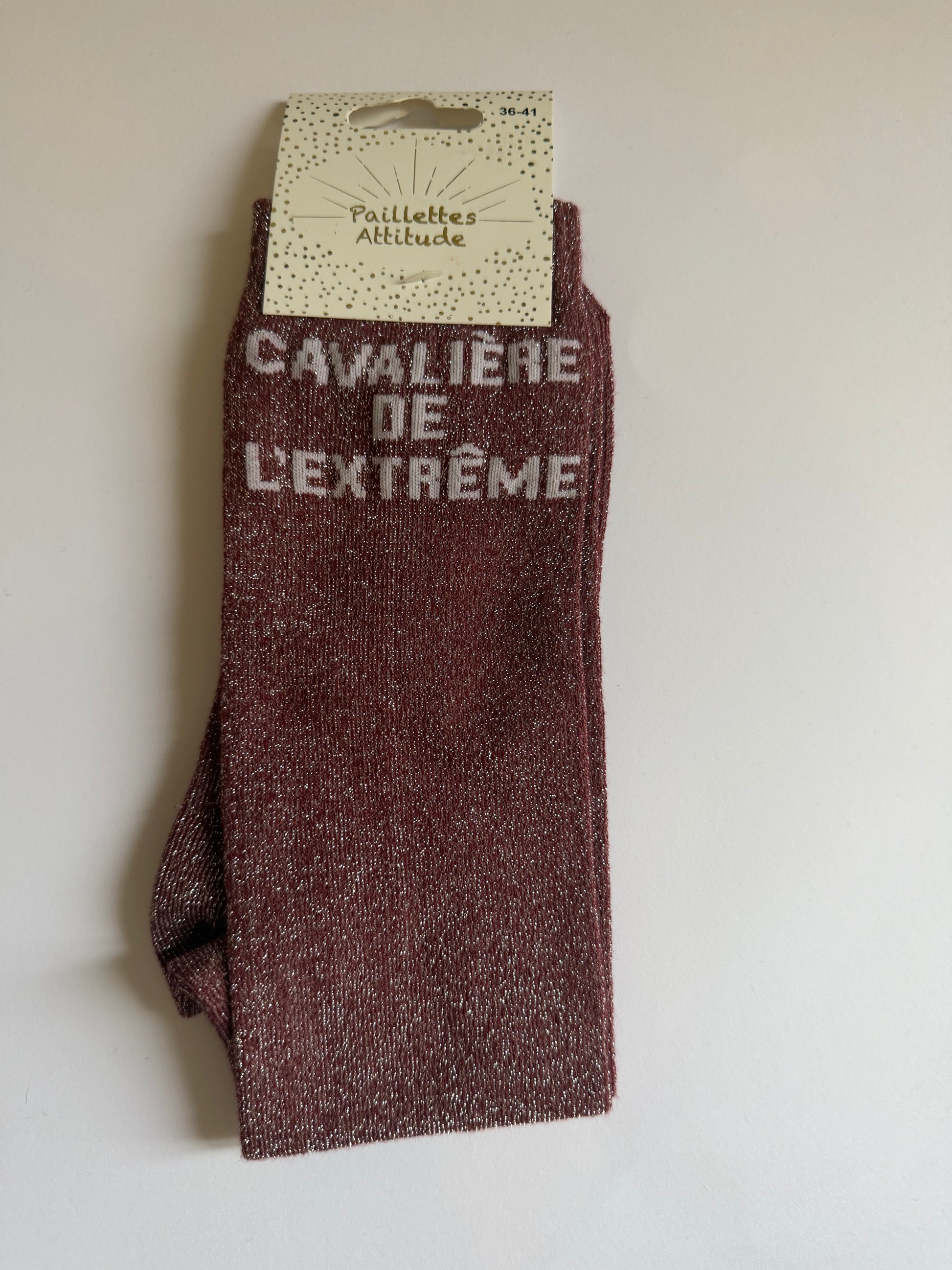 Chaussette pailletée équitation 36-41 CAVALIÈRE DE L’EXTRÊME