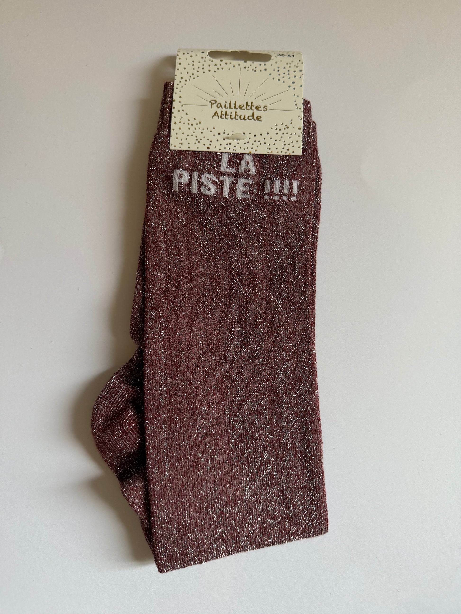 Chaussette pailletée équitation 36-41 LA PISTE !!!