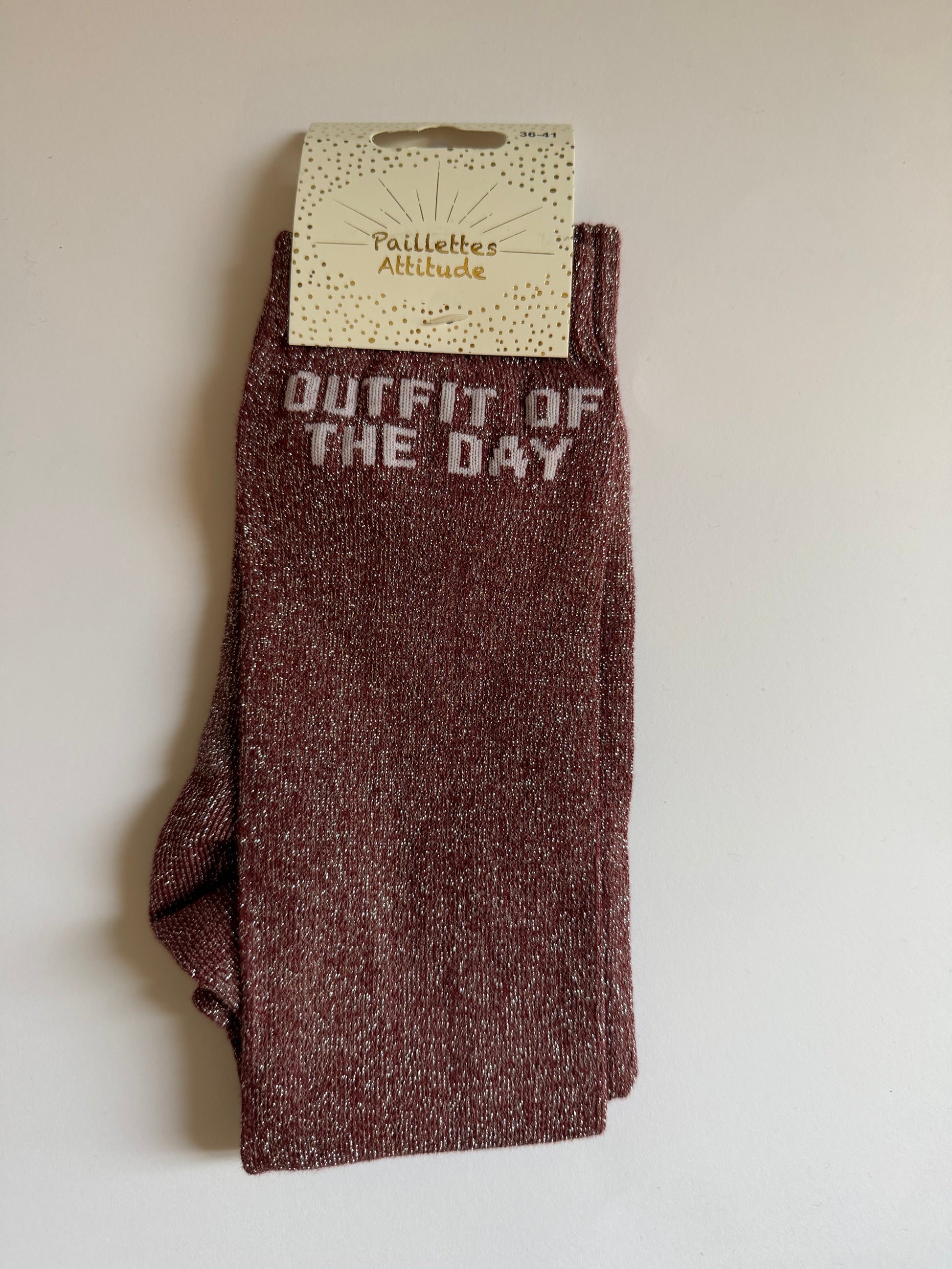 Chaussette pailletée équitation 36-41 OUTFIT OF THE DAY 