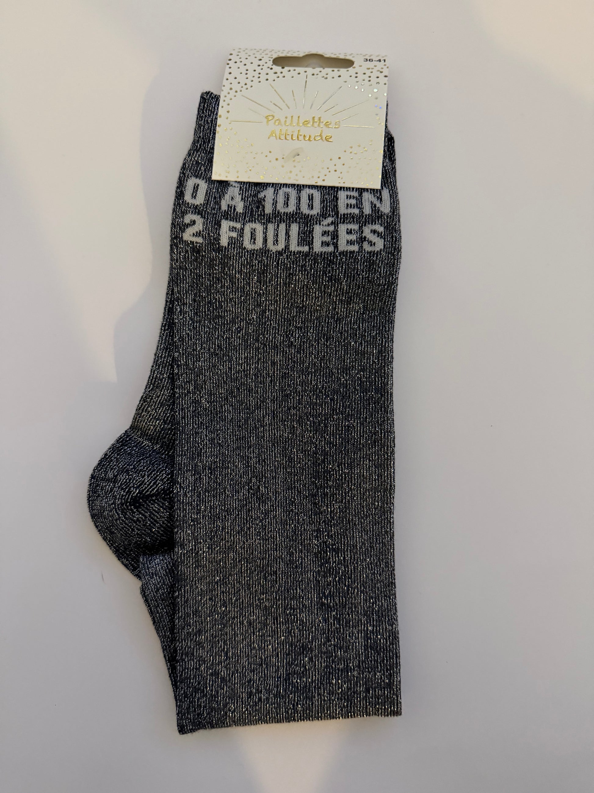 Chaussette pailletée équitation 36-41 - 0 À 100 EN 2 FOULÉES