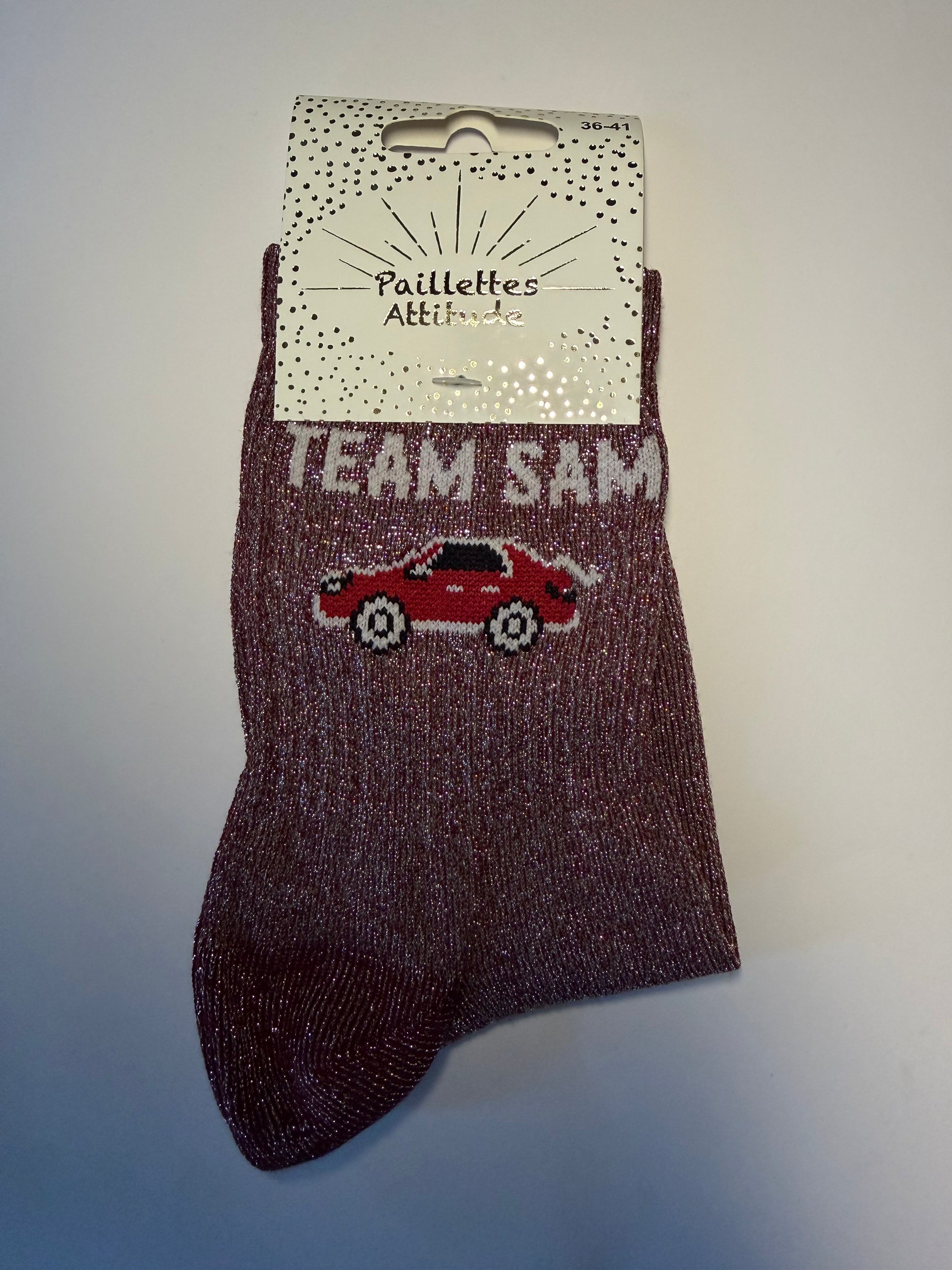 Chaussette de ville pailletée 36-41 TEAM SAM