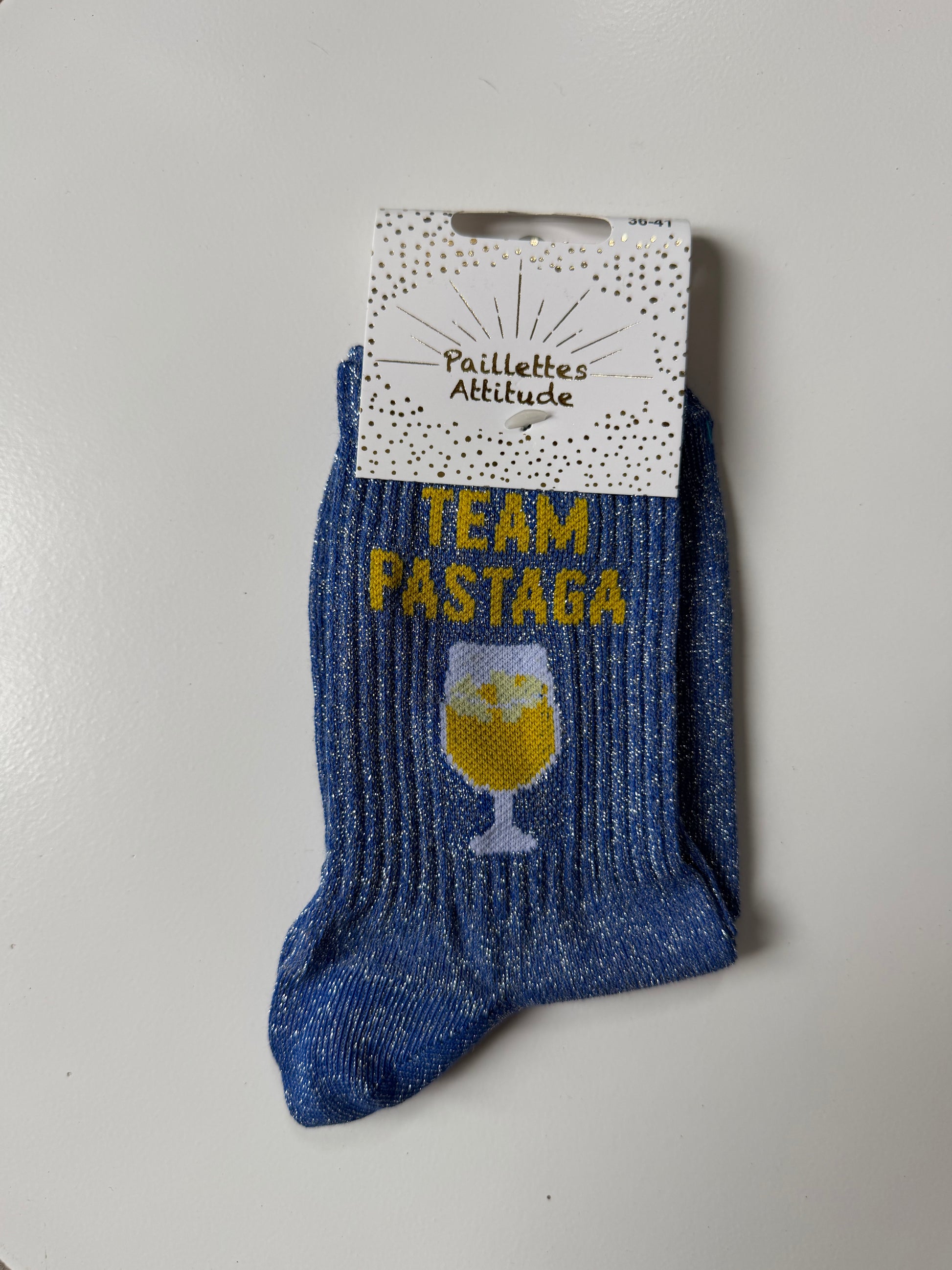 Chaussette de ville pailletée 36-41 TEAM PASTAGA