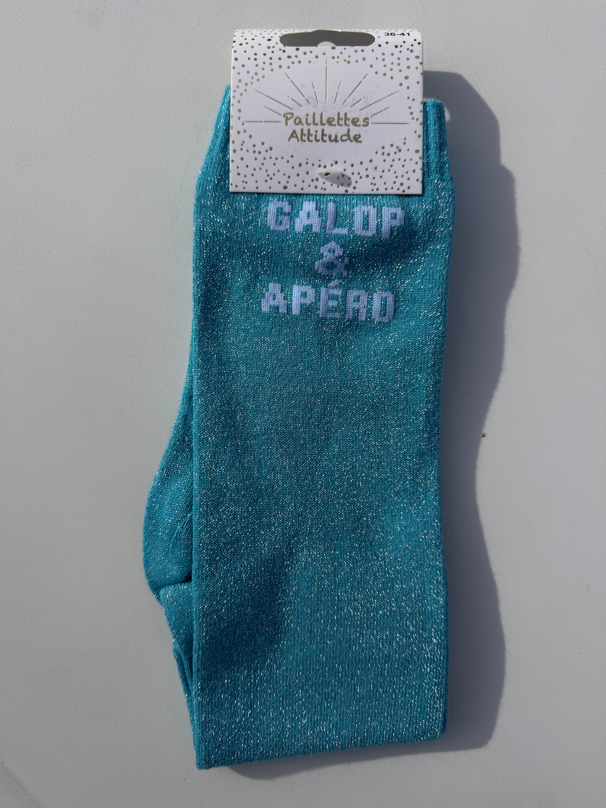 Chaussette équitation pailletée 36-41 GALOP & APÉRO