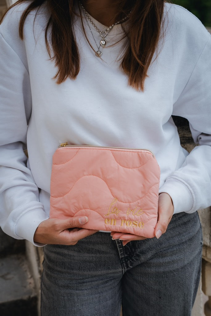 Pochette matelassés avec inscription