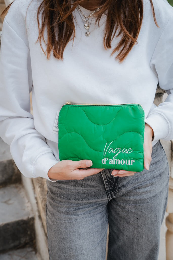 Pochette matelassés avec inscription