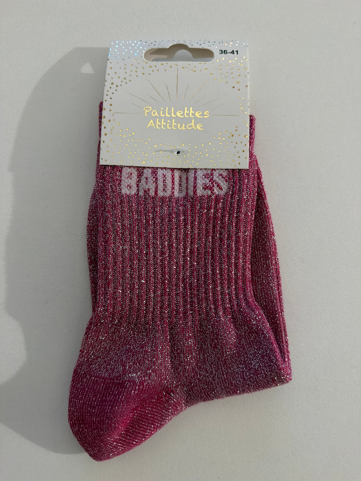 Chaussette de ville pailletée 36-41 BADDIES