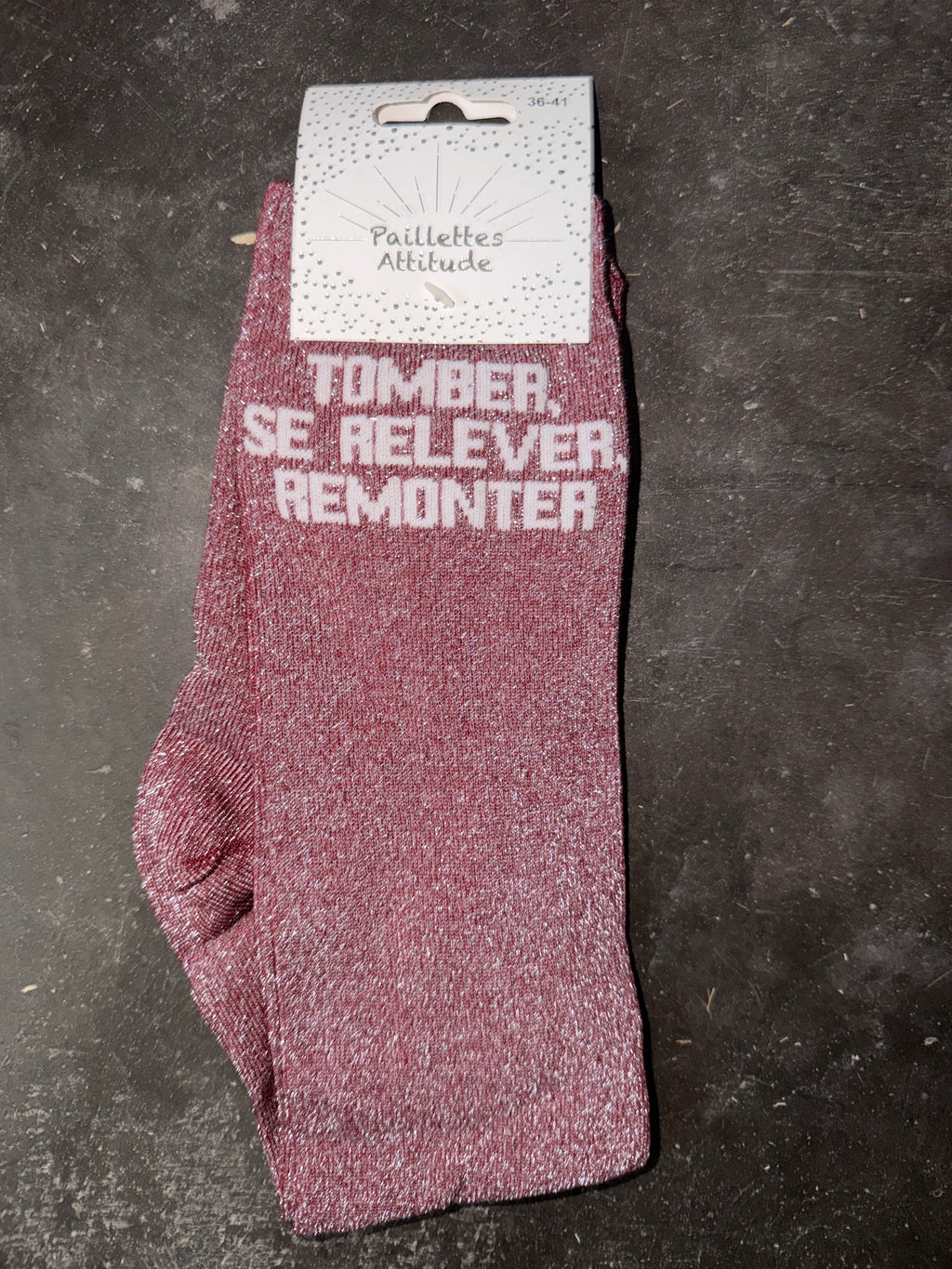 Chaussette équitation pailletée 36-41 TOMBER, SE RELEVER, REMONTER