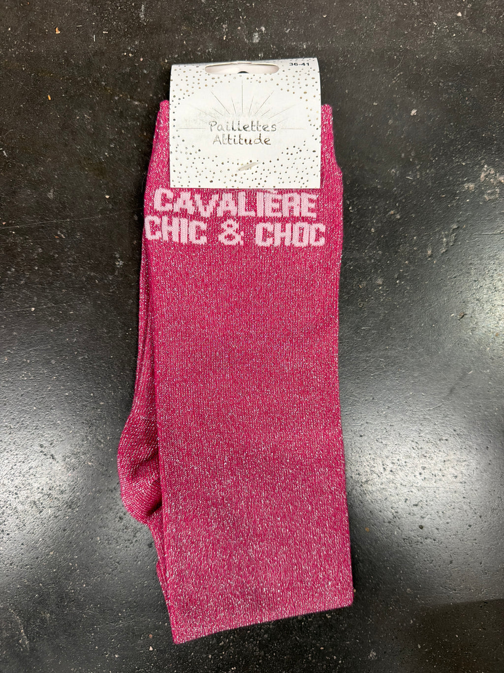 Chaussette équitation pailletée 36-41 CAVALIÈRE CHIC & CHOC