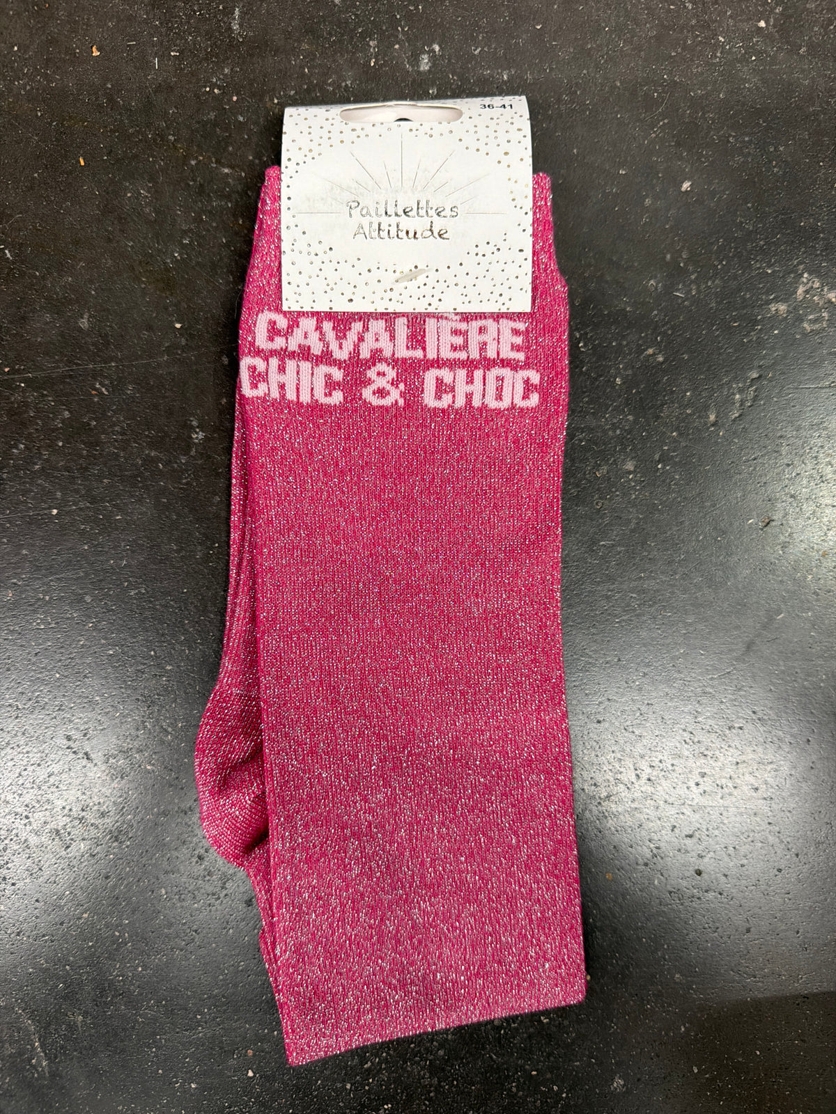 Chaussette équitation pailletée 36-41 CAVALIÈRE CHIC & CHOC