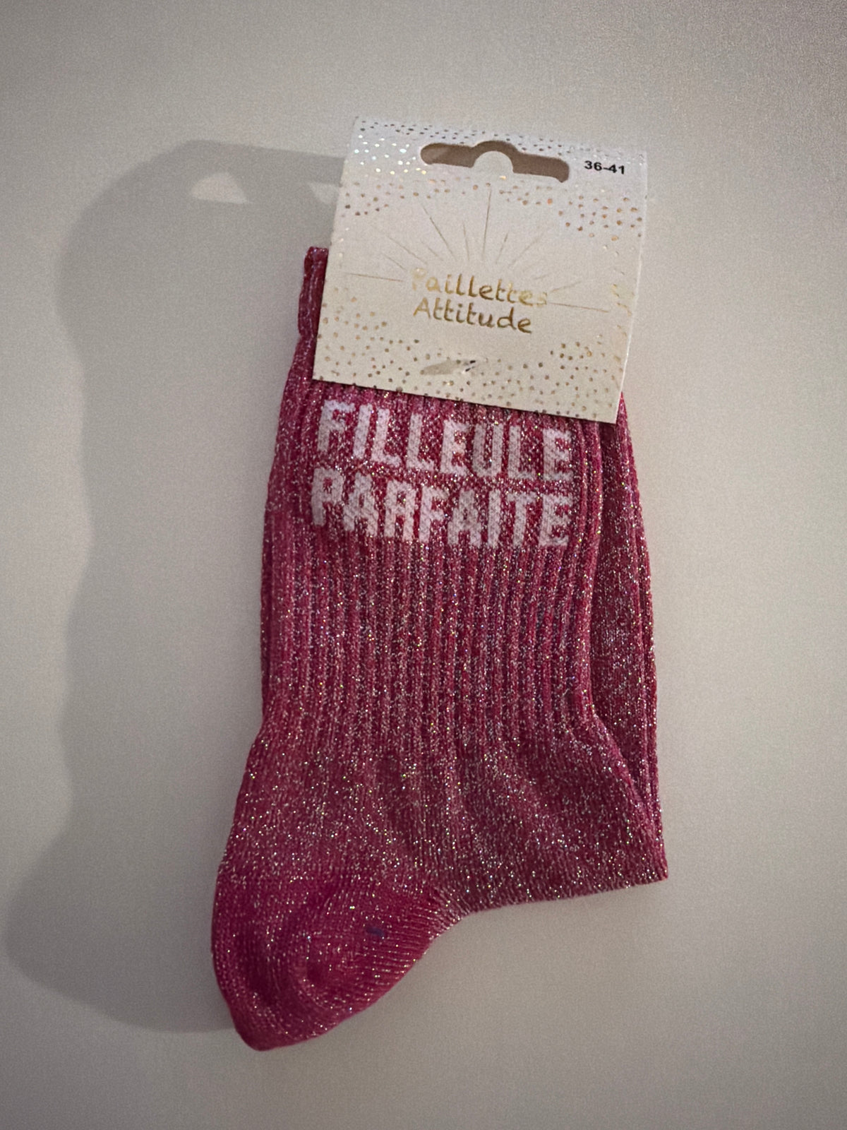 Chaussette de ville pailletée 36-41 FILLEULE PARFAITE